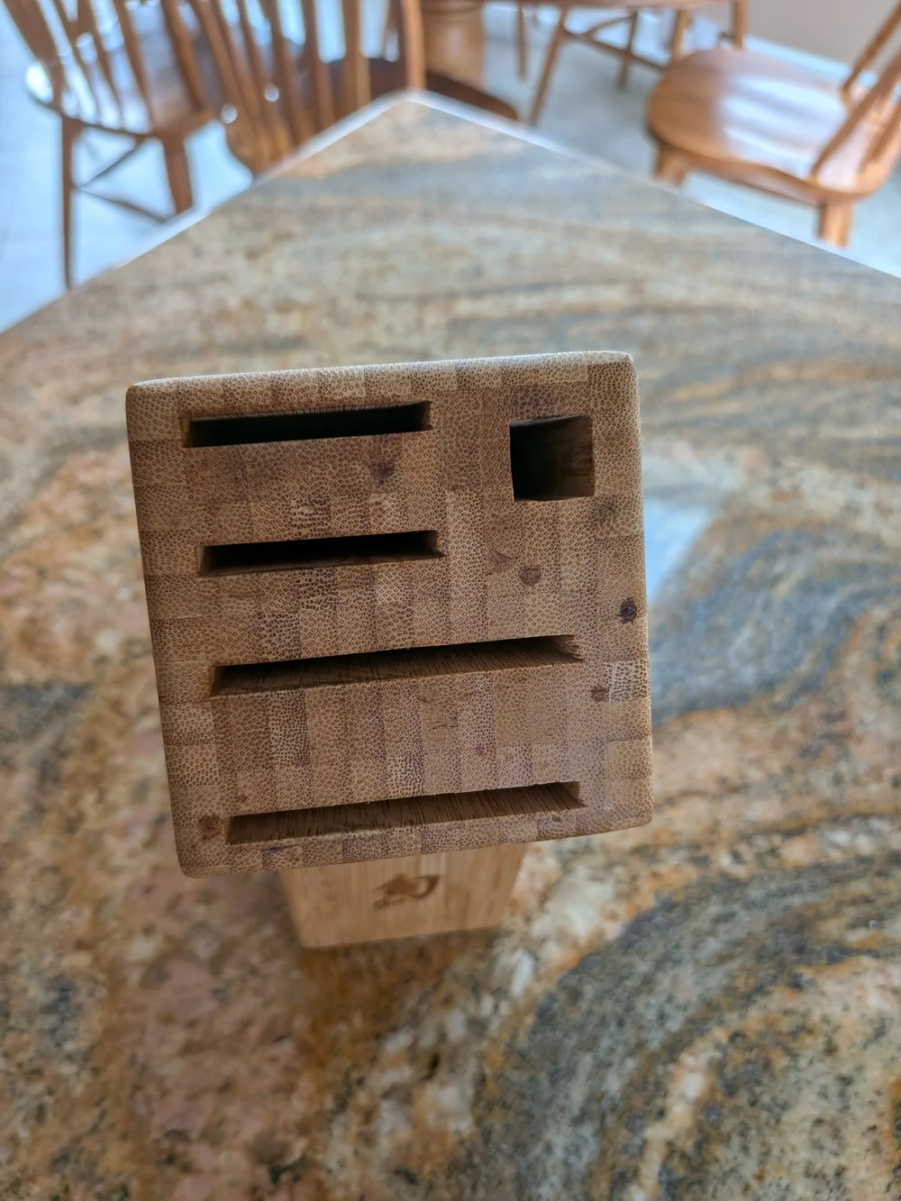 Shun Bamboo Knife Block - Natural Light Wood